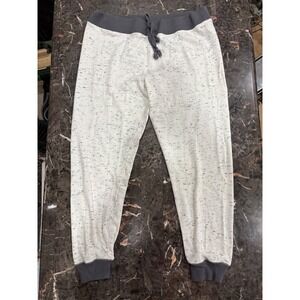 SO Perfect Jogger Gray Space Dye Heathered Sweatpants XL Drawstring Waist